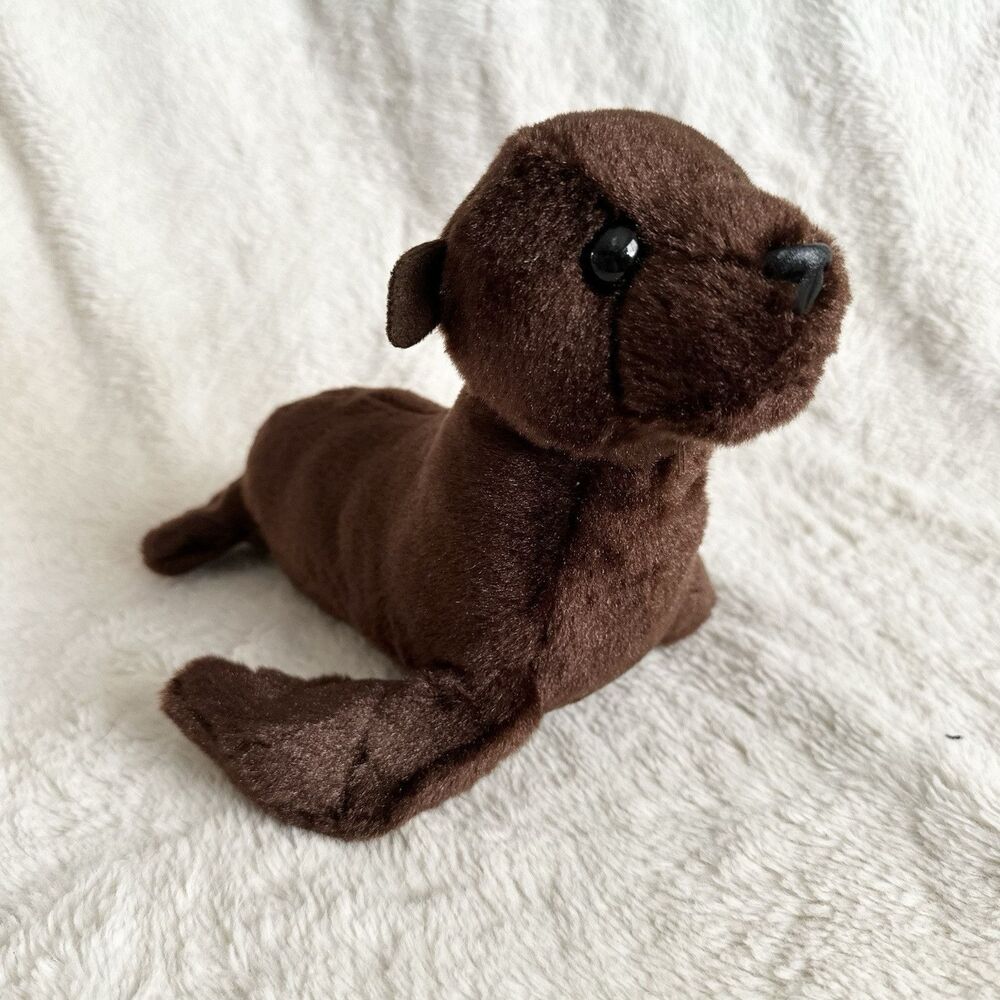 Aurora Destination Nation Brown California Sea Lion Seal 10” Plush Toy Aquarium